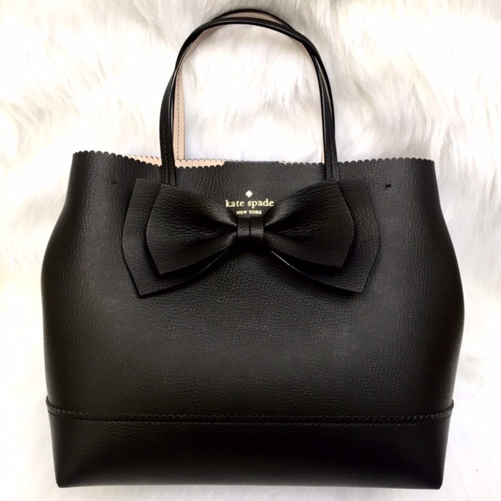 🆕 KATE SPADE 🎀 Bow Vanderbilt Giorgia Black Purse